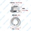 Porca sextavada com flange de aço inoxidável 304, dente fino, com dente de apoio, tampa de rosca antiderrapante DIN6923