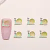 Novo Modelo Animal Caracol Desenho Animado Acessórios Luminosos para Unhas Resina Peças Pequenas Brincos DIY Acessórios de Decoração para Unhas
