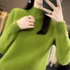 Suéter de punto pullover listo para usar de cuello alto medio transfronterizo 2023 de máxima calidad, forro polar Andy, capa base de manga larga otoño/invierno, estilo nuevo