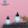En Stock Frasco de Aceite Esencial Exquisito Azul Real de 30 ml, Frasco de Vidrio para Esencia de 50 ml, Material de Empaque de Vidrio para Envases Cosméticos