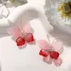 Estilo Antigo Hanfu Fio de Cobre Vidro de Cristal Borboleta de Duas Cores DIY Grampo de Cabelo Manual Presilha para Franja Acessório de Cabelo