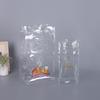 Fornecimento de fábrica Bolsa com zíper de PVC transparente grande capacidade portátil bolsa com zíper presente bolsa de embalagem plástica com LOGOTIPO impresso
