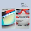Gafas de natación para niños para Amazon transfronterizo, gafas de natación de silicona con puente nasal de una sola pieza, antivaho, impermeables, color degradado, gafas de natación unisex