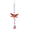 Atrapasoles Decoración de Jardín Mariposa Libélula Campana de Viento Incrustada de Diamantes Colgante Cruzado Suministro Transfronterizo Rejilla de Cuerno Colgante de Cristal