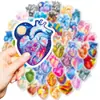 Compra Directa Transfronteriza de 56 Pegatinas Creativas de Graffiti de Anatomía de Corazón con Estilo Artístico, Elementos Fantásticos de Corazón Coloridos y Personalización para Diarios