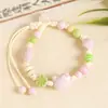 Pulseiras com Cordão, Novas Pulseiras Estilo Chinês, Presentes de Feriado para Homens e Mulheres, Fabricantes de Tendência de Personalidade Pequena Fresca Cerâmica, Fornecimento Atacadista