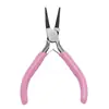 Alicate de Bico Fino Rosa Multifuncional DIY Feito à Mão Alicates para Joias Conjunto de Alicates para Joias Mini Ferramenta de Enrolar Joias e Contas