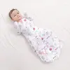 Manta Envolvente para Bebé Transpirable Saco de Dormir Envoltura para Bebé Algodón Puro Manos Arriba Recién Nacido Anti-Sobresalto Primavera/Verano Estilo Rindición Manta Anti-Patadas