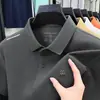 Camisetas de Manga Corta para Hombre de Verano Nuevas Transfronterizas Tops para Hombres de Mediana Edad Negocios Cuello de Solapa Casual Holgadas Camisetas Polo para Hombre