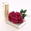 7 rosas, 7 ramos de rosas de diamante, flores artificiales para arreglos de boda, decoración de pared de flores, flores falsas, ramo de novia, arreglo floral