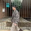 Ropa Europea y Americana para Mujer Transfronteriza AliExpress Venta Caliente Chaqueta con Estampado de Leopardo en Dos Colores