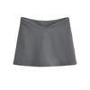 Falda Corta Sexy de Cintura en V para Chica Caliente Falda para Mujer Verano Nuevo Europea y Americana Color Sólido Ajustada Adelgazante Cintura Baja Falda Envolvente de Cadera