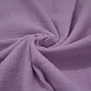 Tecido Crepe Tingido de Algodão de Camada Dupla Personalizado pelo Fabricante Liso de Camada Dupla Roupas para Casa Roupas de Confinamento Pijamas Tecido Crepe de Gaze