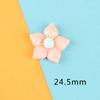 Accesorios de flores de resina brillante, pinzas para el cabello de gel crema para bricolaje, material hecho a mano, hebilla de zapato, llavero, colgante, material al por mayor