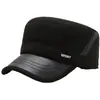 Sombrero para hombres de mediana edad y ancianos, sombrero de invierno tipo gorra plana para papá, sombrero de algodón cálido y grueso a prueba de frío para exteriores, abuelo, hombre mayor
