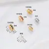 Anéis de Broca com Furo Grande Cor Dourada 18K Cobre Conservador de Cor Zircônia Microincrustada Contas Espaçadoras Acessórios para Joias DIY Contas de Roda Colar Contas Soltas