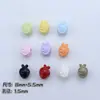 Zanahoria Colorida Cuentas para Niños Separadas por Cuentas Cadena para Teléfono Móvil Pintada Material para DIY Pulsera Hecha a Mano Decoración Caricatura Linda