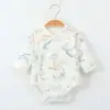 Body para Bebé Recién Nacido Pelele para Bebé Ropa Clase A para Recién Nacidos Ropa Interior para las Cuatro Estaciones Mameluco Triangular de Algodón Puro