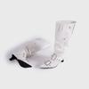 Botas de Montón de Caña Larga con Hebilla Metálica de Punta Hechas a Medida de Fábrica Botas de Moda Retro de Tacón Alto Pequeño Botas Largas Sexys para Mujer