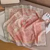 Bufanda de Seda y Lana para Mujer en Otoño e Invierno, Bufanda de Cuello de Alta Gama, Cálida y a Prueba de Frío