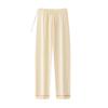 Pijama de Maternidad Primavera y Verano Algodón Puro Rayado Confinamiento Maternidad Pantalones Soporte para Vientre Ajustables Talla Grande para Mujer Cintura Alta Ropa Exterior