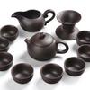 Juego de Té Kung Fu de Arcilla Púrpura y Dos Tazas Almacenamiento Portátil Tetera de Viaje Taza de Té Juego Completo de Regalos de Negocios
