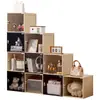 Gabinete de almacenamiento doméstico multicapa con puertas, gabinete de almacenamiento de pie, estante de almacenamiento simple, un gran ayudante de almacenamiento
