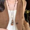 Collar Maillard Estrella de Mar para Mujer 2025 Nuevo Versátil Largo Cuello Halter Cadena Sudadera Diseño Nicho Colgante