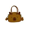 Bolso Cruzado de Lona Casual de Gran Capacidad para Niñas, Versión Coreana de Dibujos Animados, Nuevo para la Primavera 2026, para Viajar