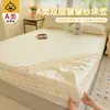 Protector de colchón de grado A para maternidad e infantil, protector de colchón de gasa de doble capa, funda de colchón completamente envolvente, sin preocupaciones para dormir desnudo, juego de tres piezas