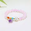 Populares en el comercio exterior, pulseras de cuentas hechas a mano para hombres y mujeres para aliviar la ansiedad, pulseras de la suerte del zodíaco de cristal natural europeas y americanas