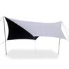 Shanuoduoji Exterior Vinilo Negro Hexagonal Toldo Camping Engrosado Impermeable Protector Solar Tienda Vinilo Negro Toldo