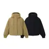Yidao Vintage 25 Inverno Novo Desconstruído com Capuz 90 Jaqueta de Penas de Pato Brancas Masculina e Feminina Solta Casual Quente Jaqueta de Penas