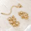 Conector de Cobre Venta Directa Broche de Langosta con Forma de Corazón Chapado en Oro Auténtico Cierre de Extremo para Collar Pulsera Cierre de Resorte