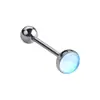 Clavo de Lengua de Aleación de Titanio F136 Transfronterizo Película Ligera Goteo de Aceite Color Degradado Decoración de Lengua Tendencia Joyería de Piercing Personalizada Venta al por Mayor