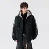 Chaqueta de algodón con forro polar estilo retro americano 2026, colección otoño/invierno, parka con capucha extragrande, diseño unisex