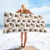 Toalha de praia de microfibra com estampa secagem rápida toalha de banho para natação toalha de praia de cachorro personalizada comércio exterior