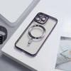 Aplicável à capa de telefone magnética Apple 15promax película para lente 13Pro Apple 11 TPU transparente galvanizado furo fino