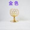 Fabricantes de origem Castiçal de ferro forjado estilo europeu Romântico Castiçal jantar 10 cm vela de cristal Copo castiçal de comércio exterior transfronteiriço