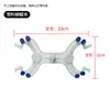 Tubo de Titulación de Vidrio, Blanco Transparente, Marrón con Línea Azul, Universal Ácido-Álcali/Ptfe Tubo de Titulación de Doble Propósito Ácido-Álcali