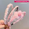 Diadema para el cabello de niña, Princesa, Accesorios para el cabello suelto, Lazo rosa bebé, Aro para el cabello a presión, Tarjeta para el cabello de niña, Tocado