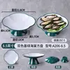 Platos para Restaurante de Fondue de Melamina, Vajilla Comercial de Moda, Platos Nórdicos para Entrantes Fríos de Restaurante, Platos para Guarniciones de Barbacoa, Platos Artísticos