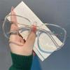 Star Glasses ins High-value Myopia Color-changing Flat Mirror Mulheres Planície Anti-azul Luz Emagrecimento Women's Fashion Frame