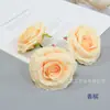 Rosa Simulada Flor de Rosa Caja Redonda de Flores de Rosa Caja de Regalo Soporte de Exhibición Decoración Decoración de Forma de Pared de Flores para Boda