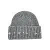 Gorro de Punto Retro Simple con Ala Otoño Invierno Caliente para Exteriores Espesado Cubre Orejas Envoltura para la Cabeza Gorro de Lana Hace que la Cara se Vea Más Pequeña Sombrero para Mujer
