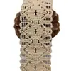 Encaje de ganchillo tejido de diamante de algodón de 2.8 cm hecho a mano DIY accesorios para ropa cortinas encaje decorativo ventas directas de fábrica