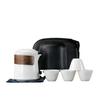 Juego de té de kung fu de viaje de cerámica de jade con grasa de oveja, tetera de porcelana blanca, cuatro tazas, regalo para un compañero de negocios, logotipo