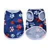 Roupas para Filhotes Primavera e Verão Estrela de Cinco Pontas Listrado Amor Dia da Independência Americana Cães de Porte Pequeno e Médio Poodle Bichon Colete Fábrica