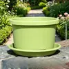 Maceta de control de raíces, resina engrosada y duradera, tamaño grande, para uso en balcón y hogar, especializada para plantar rosas e hortensias, maceta de plástico para comercio transfronterizo