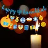 Nuevo producto transfronterizo: Banderas Decorativas Judías de Hanukkah, Banderines y Guirnaldas para Fiesta de Año Nuevo Judío